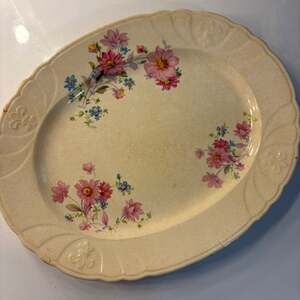 Vintage Homer Laughlin Virginia Rose 11.5" Oval Serving Platter